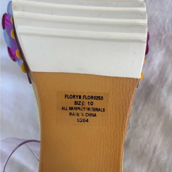 Betsey Johnson Floryn Open Toe Sandals Size 10 – Worn Once - near new - Picture 14 of 15